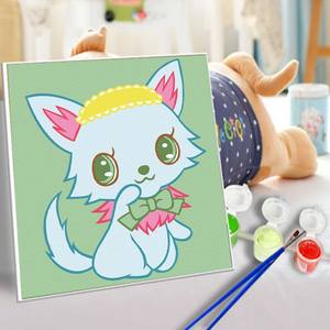 Kit de pintura al óleo de Doraemon, pintura a mano no tóxica <span class=keywords><strong>por</strong></span> números para niños - Product Image 5