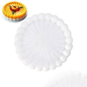 Custom Logo Round Dot Shape Single Silicone Baking Base <b>Pan</b> <b>Cake</b> Tool Mold Environmental Friendly Silk Screen Printed OEM ODM - Product Image 1
