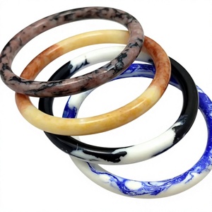 Premium Resin Bangle Design <b>Bracelets</b> Marbled Pattern Multi Color Acrylic Lucite Classic Style Unisex Jewelry Wedding with Woman - Product Image 1