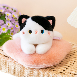 Peluche de Gato Kawaii con Manta en Forma de Nube, Ideal para Decoración de Habitaciones y Compañero de Escritorio Adorable - Product Image 3