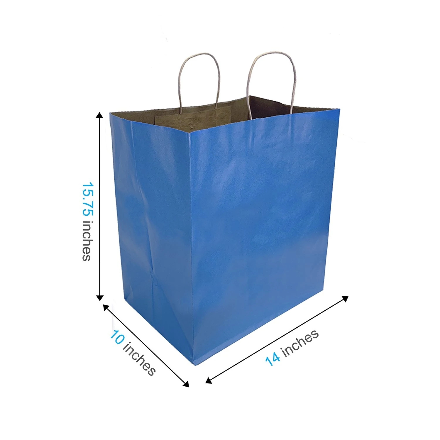 Navy Paper Bags with Twisted Handles 14x10<i></i>x15.75 inches