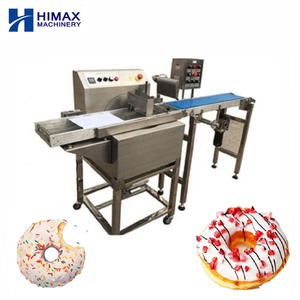 Machine à enrober le chocolat en barre de sucre pour <span class=keywords><strong>donuts</strong></span> avec tunnel de refroidissement, machine à enrober le chocolat au caramel - Product Image 2