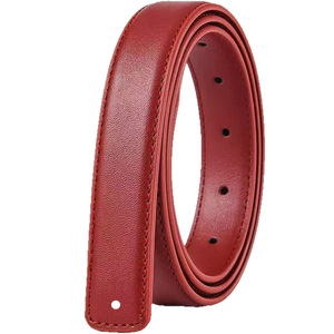 高品质の牛革ベルト付き女性のファッションバックルレスベルト - Product Image 5
