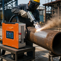 Machine de nettoyage au laser pulsé avec souffleur d'air intégré, pas besoin de compresseur d'air externe, pour l'élimination de la poussière et la protection des lentilles