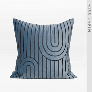 Diseño de interiores Throw Pillow Cover Niñas Dormitorio Arco Bordado Terciopelo Rosa <span class=keywords><strong>Cojines</strong></span> <span class=keywords><strong>Fundas</strong></span> Decorativas - Product Image 5