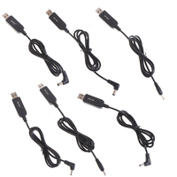 Câble adaptateur convertisseur de puissance USB, prise 2.1x5.5mm, module élévateur de tension DC 5V vers DC 9V/12V pour appareils photo, gaine en PVC blindée tressée