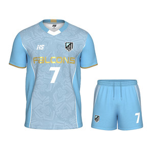 เสื้อฟุตบอลเล่นกีฬากลางแจ้งแห้งเร็วระบายอากาศได้ดีชุดนักฟุตบอลออกแบบได้ตามต้องการ - Product Image 3