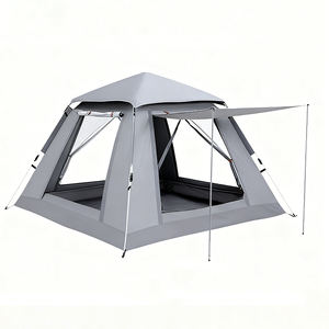 Tenda da Campeggio Oxford per 3-4 Persone, Portatile e Pieghevole, Apertura Rapida Automatica, Set Completo di Attrezzatura per Esterni e Spiaggia, Una Camera da Letto - Product Image 6