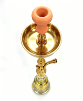 Ensemble de chicha égyptienne dorée, en alliage de zinc, chicha, sheesha, narguilé, kit de chicha arabe de luxe complet avec bol, tuyau et pinces
