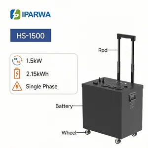 IPARWA海外倉庫在庫ありソーラー充電120v 240v 2500/3000/5000wインバーター付き多機能ポータブル発電所