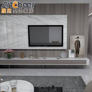 Meuble Tv De Luxe Đồ Nội Thất Phòng Khách Giá Đỡ Tv Đơn Giản Giá Treo Tường Bằng Gỗ Bảng Điều Khiển Tủ Tv Bằng Gỗ Hiện Đại - Product Image 2