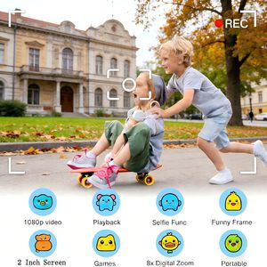 Appareil photo miniature portable pour enfants avec double caméra HD, capable de prendre des photos et des vidéos - Product Image 5