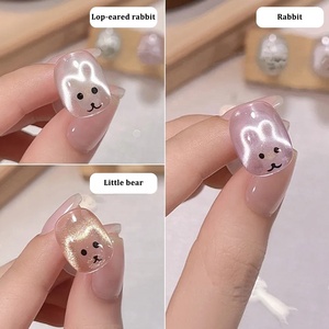 공장 도매 하트와 토끼 철 와이어 고양이 눈 마그네틱 도구 젤 매니큐어 강한 네일 자석 도구 세트 - Product Image 4