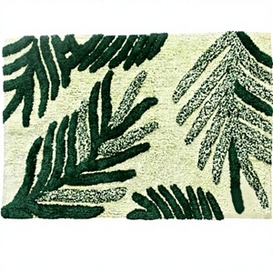 Alfombra de Baño de Algodón con Diseño Floral Estilo Americano, Súper Absorbente y Ecológica, Hecha a Máquina, Lavable a Máquina, para Uso Doméstico o Hotelero - Product Image 1