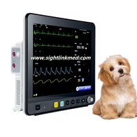 Moniteur LCD 15 pouces grand moyen petit animal de compagnie vétérinaire moniteur de signes vitaux pour les salles d'opération des hôpitaux vétérinaires pour animaux