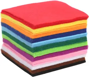 Harga pabrik kain flanel warna lembut untuk kerajinan Fieltro de Lana Fieltro para manual kain flanel tebal 1mm lembar Felt lembut