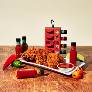 Ensemble de 4 sauces piquantes internationales, saveurs chili et ananas, 180 ml au total - Product Image 3