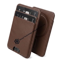 Dompet tempat Airtag, tempat kartu, pelindung Airtag 4 buah, untuk gelang, 2 penutup, aksesoris mini, pelindung pelacak