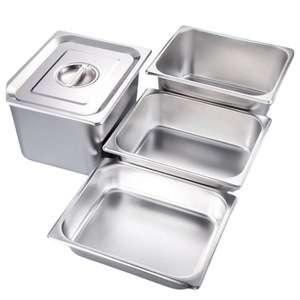 Bandeja Gastronorm 1/4 GN Comercial de Acero Inoxidable Antiadherente para Alimentos, para Hoteles y Restaurantes - Product Image 4