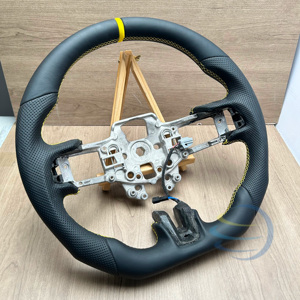 Entrega Rápida para <span class=keywords><strong>Ford</strong></span> Mustang Fusion F150 Ranger Raptor Focus St Mk3 Mk2 <span class=keywords><strong>Fiesta</strong></span> Mk7 Mk6 <span class=keywords><strong>Volante</strong></span> de Cuero y Fibra de Carbono - Product Image 3