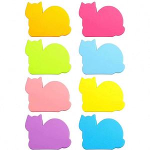 Cartoon Cat Self-Adhesive Magnetic Sticky Note Portable Memo Pad in Art and Paper Loose Leaf for Promotions - Product Image 6