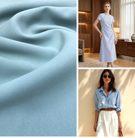 Tissu élégant et doux pour la peau, 130 g/m², 150 cm, pour robe de haute couture, tissu composite en polyester