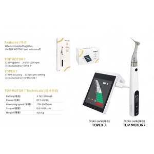 Motor Endo gigi, peralatan saluran akar gigi nirkabel sudut kontra putar Endomotor gigi dengan <span class=keywords><strong>Apex</strong></span> <span class=keywords><strong>Locator</strong></span> - Product Image 5