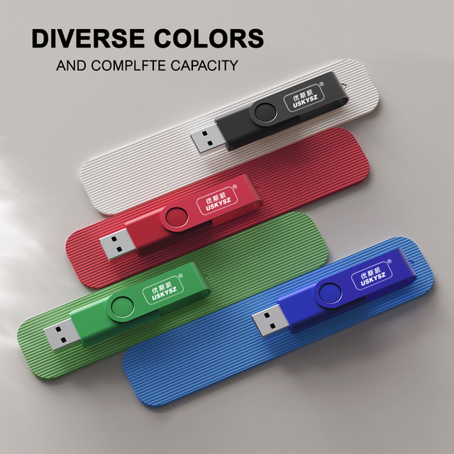 2026 USKYSZ USB 2.0 Memory Stick Thumb Drive Custom Usb Stick Pen Drive 32GB 64GB 128GB Usb Flash Drive