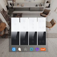 Interrupteur intelligent CNSKOU 1 Gang, télécommande sans fil Tuya Wifi, module tactile pour lampe murale, compatible Alexa Smart Life