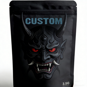 ถุงซิปล็อคพลาสติกกันกลิ่นแบบตั้งได้ ขนาด 3.5 กรัม 7 กรัม พิมพ์ลายดิจิตอลตามสั่ง ปิดผนึกด้วยความร้อน บรรจุภัณฑ์ฟิล์มโพลีเอสเตอร์ - Product Image 3