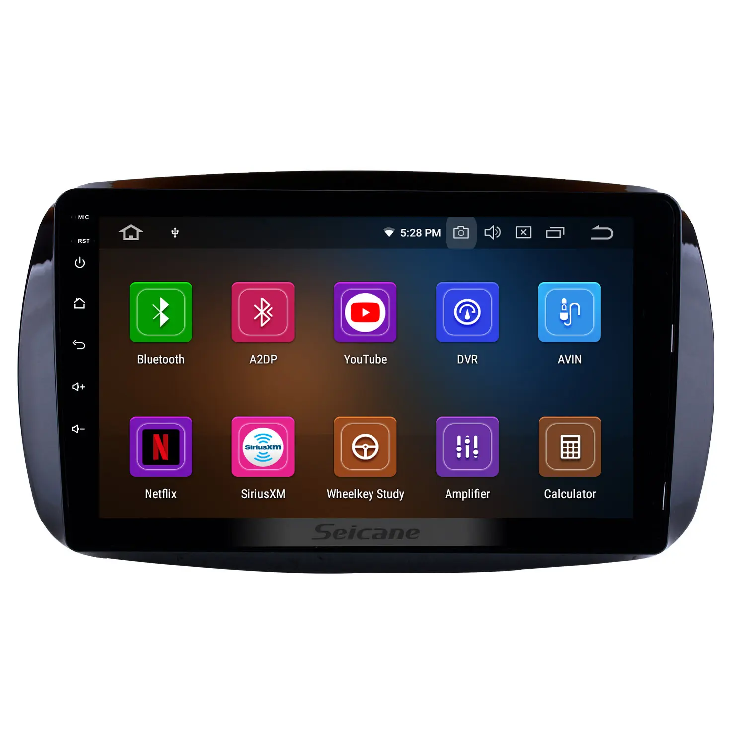 9 Inch Android 10.0 GPS Navigation system Radio for 2015 2016 Mercedes-Benz SMART Fortwo with USB WIFI support SWC