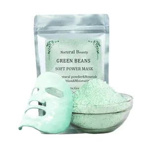 Wholesale OEM Natural Organic Green Beans Facial Peel off Clay Mask Powder