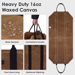 Free Sample Large, sturdy, factory-made log carrier bag for <b>fireplaces</b>, wood stoves, and <b>accessories</b> - Product Image 4