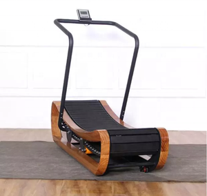 Fitness geräte kommerzielles hölzernes Luft laufband nicht angetrieben Manuell gebogenes Laufband - Product Image 2