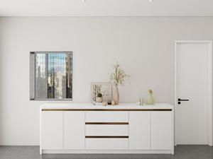 Cuisine modulaire laquée avec panneau mélaminé, design minimaliste européen - Product Image 3