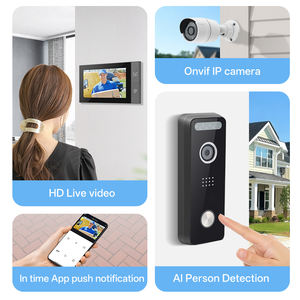 ระบบอินเตอร์คอมวิดีโอวิลล่าแบบ WiFi ขนาด 7 นิ้ว กันน้ำระดับ IP65 ควบคุมด้วยแอป Tuya พร้อมกล้องวงจรปิดมองเห็นในเวลากลางคืนด้วยอินฟราเรด - Product Image 3