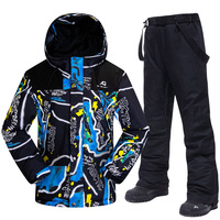 Combinaison de Ski pour homme, imperméable et chaud pour l'hiver, Sports de plein air, vestes et pantalons de neige, équipement de Ski en plein air, vêtements de Snowboard de marque pour homme