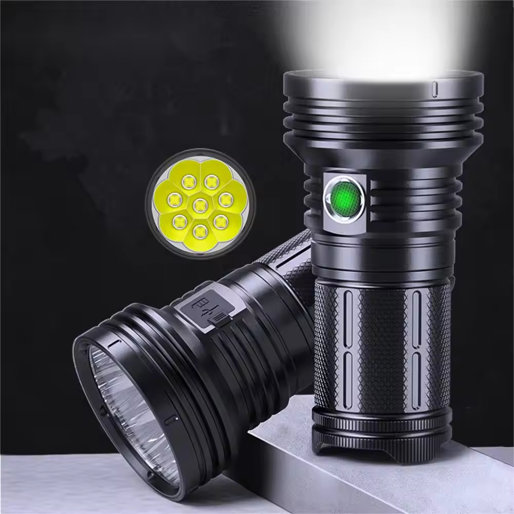 Hot Super Bright P70.2 Cob 10400Mah Waterproof Powerful Rechargeable Aluminum Alloy Led Torches Lights Tactical Flashlight