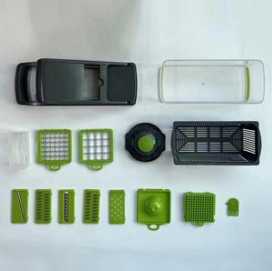 Cortador de verduras <span class=keywords><strong>profesional</strong></span> de acero inoxidable, cortador de cebolla multifunción con contenedor - Product Image 5