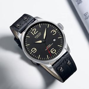Montre à mouvement mécanique automatique pour hommes OEM de 42mm avec forme de boîtier Tonneau étanche 5ATM et logo personnalisé à quantité minimale de commande bas - Product Image 2
