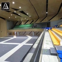 Sièges fixes pour stades intérieurs, tribunes en plastique HDPE pour arènes sportives, basketball et football