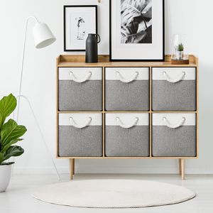 Cubos de Almacenamiento de Tela con Etiqueta Personalizada, Cajas para Juguetes, Apilables, Cuadradas, para el Hogar, Cesta de Almacenamiento de Ropa Sucia - Product Image 5