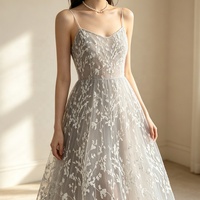 Tissu en dentelle de tulle blanc à motifs floraux, broderie de petites fleurs, maille transparente pour robe de mariée, rideau, décoration intérieure