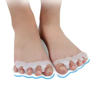 1Pair New Protective Toes Separator Suitable Bunion Corrector Material Soft Gel Straightener <b>Spacers</b> Stretchers Care Tool - Product Image 2