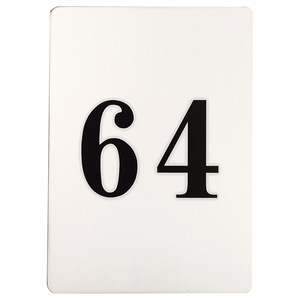 Cartes de jeu en carton cuivré personnalisables, rigidité 300g, cartes numérotées de 1 à 64, impression de logo disponible, carton blanc - Product Image 5