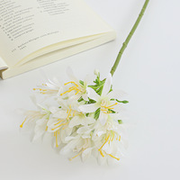 Fleurs artificielles de niche pour photographie de mariage, aménagement paysager, décoration intérieure, ornements, Agapanthus africain, fleur artificielle unique