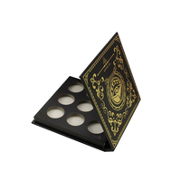 Caja de Papel de Lujo Vacía para Clientes, Paleta de Sombras de Ojos Iridiscente de 12 Colores, Envase Personalizado de Marca Privada