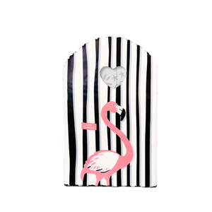 Bolsa de Compras Reutilizable <span class=keywords><strong>HOYO</strong></span> de 13 x 21 cm (5.1 x 8.3 Pulgadas) con Diseño Floral <span class=keywords><strong>Azul</strong></span> Elegante, Flores Vibrantes al Estilo Acuarela y Asa en Forma de Corazón - Product Image 4