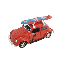 Échelle de traction classique 1:36 de haute qualité, modèle léger moulé sous pression, voitures jouets avec planche de surf