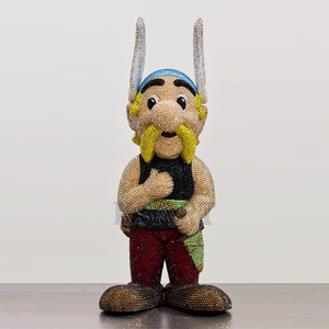 Stick Rhinestone personajes de la Galia héroe animación figuras Asterix pegar cristal diamante Asterix escultura resina artesanía - Product Image 1